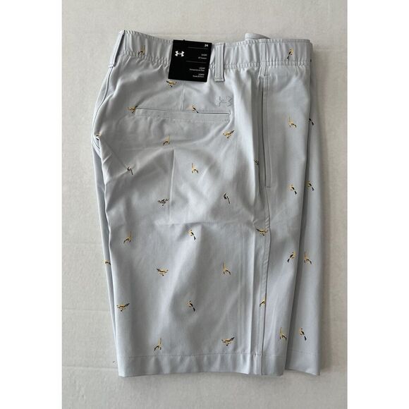 Under Armour 1377303 014 Men's Sz 34 Gray UA Storm Golf Printed Shorts - Picture 5 of 5
